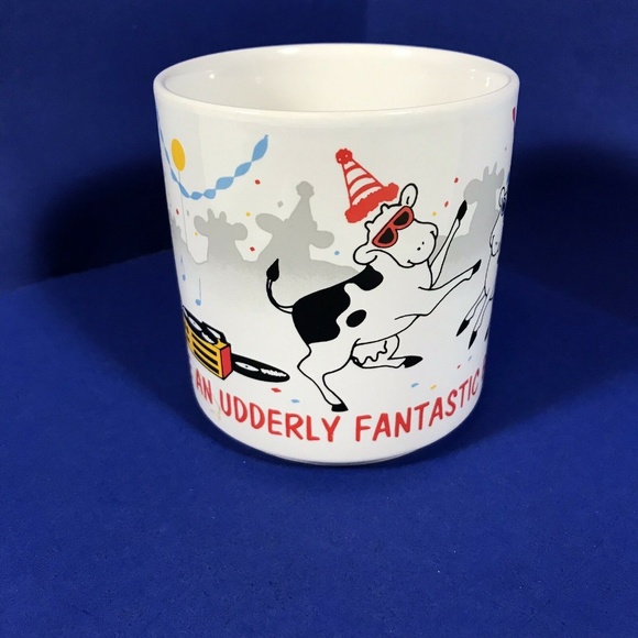 Cow Udderly Fantastic Birthday Mug Party Cup Gift - Picture 7 of 8